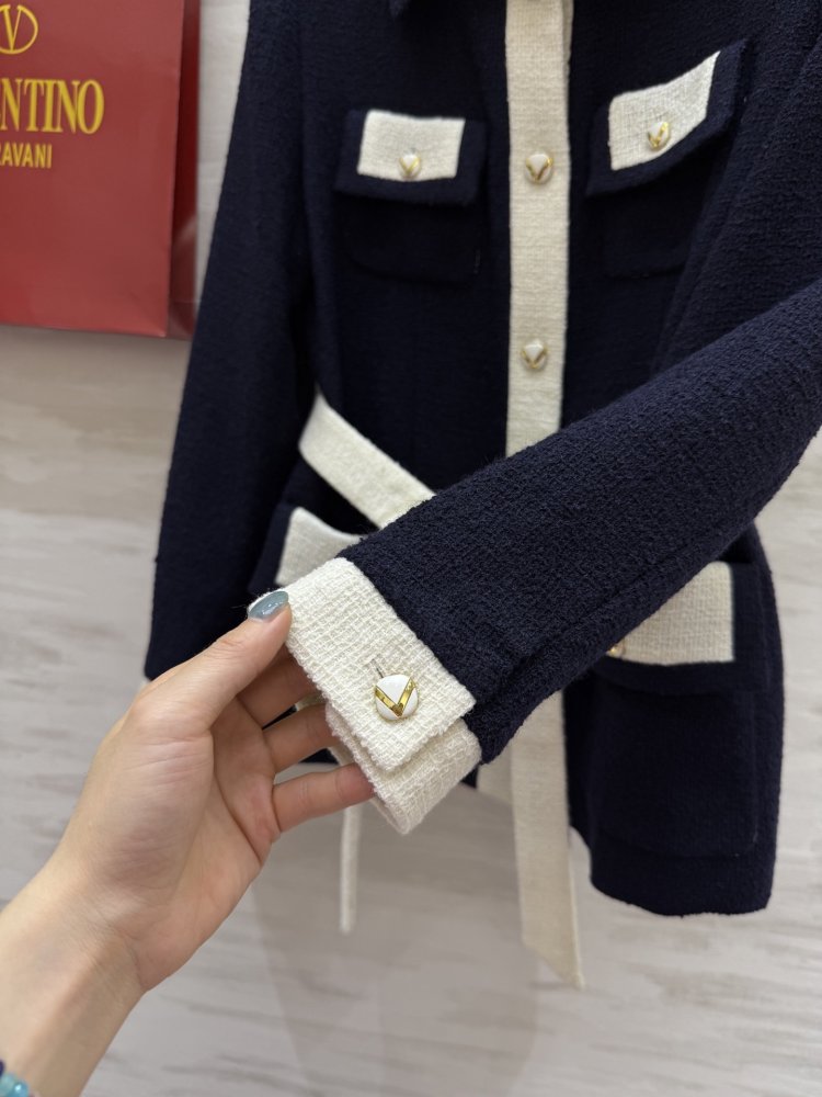 Шерстяной твидовый пиджак фото 4