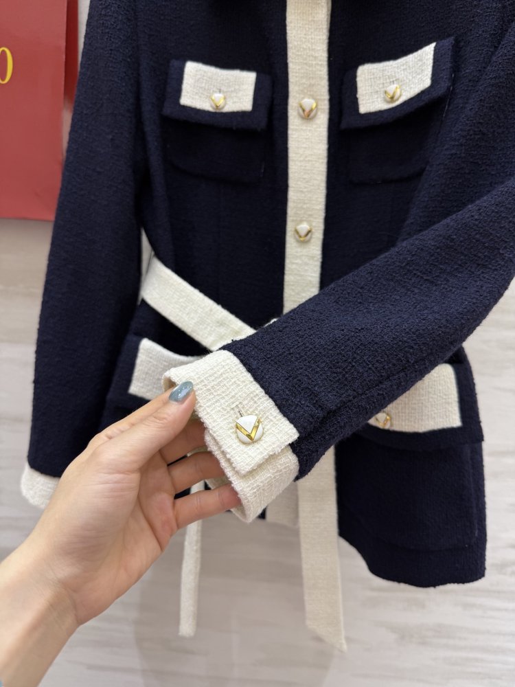 Шерстяной твидовый пиджак фото 5