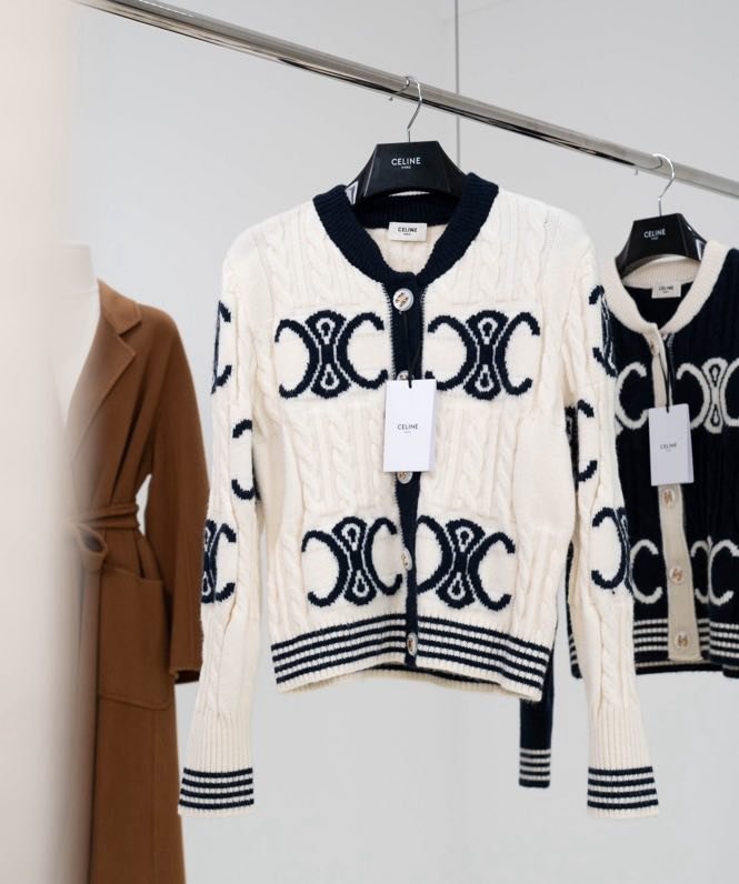 Шерстяной вязаный кардиган