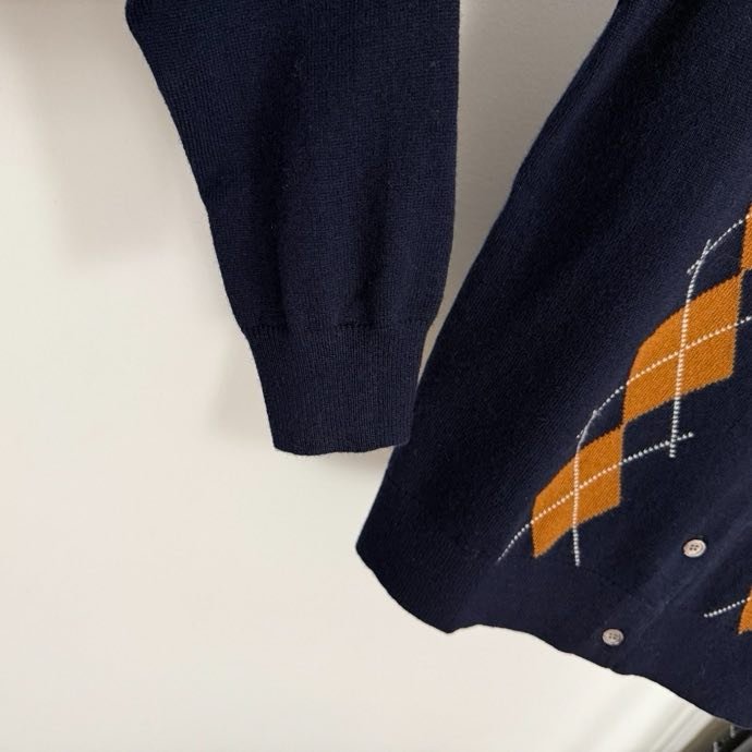 Шерстяной вязаный кардиган фото 4