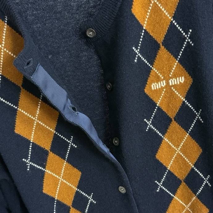 Шерстяной вязаный кардиган фото 8