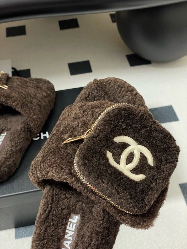 Шерстяные шлепанцы фото 2