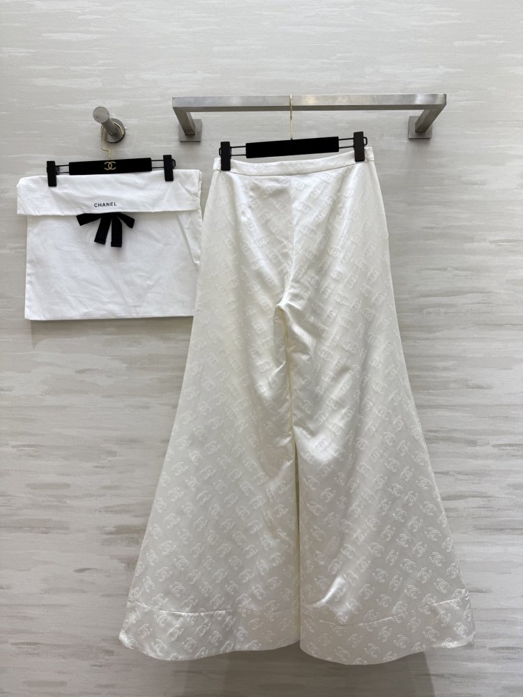 Широкие брюки из шелкового жаккарда фото 9