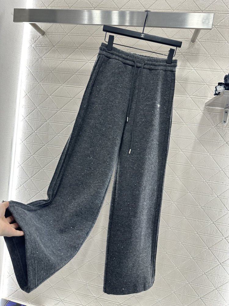 Широкие брюки с завязками фото 6