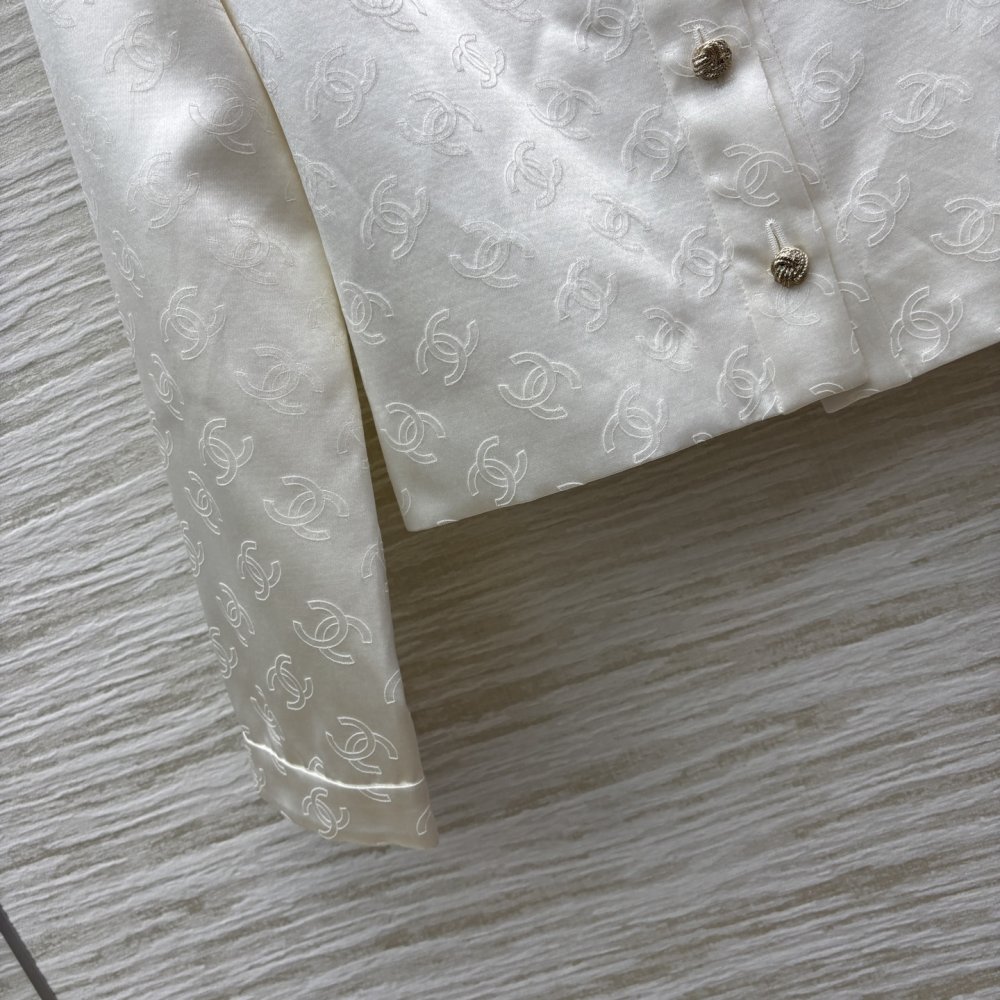 Шовковий жакет з круглим вирізом фото 6