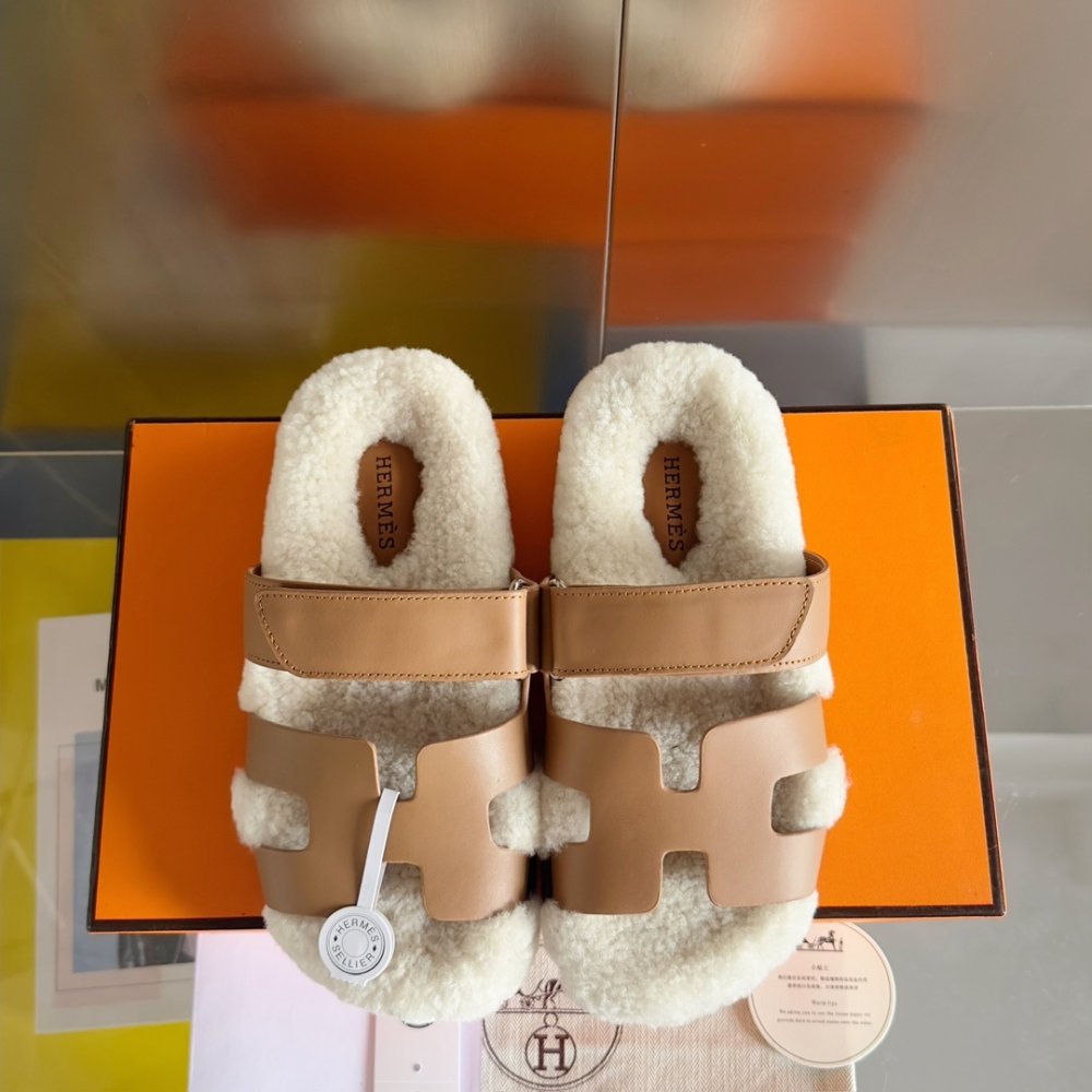 Шлепанцы Chypre меховые женские фото 7