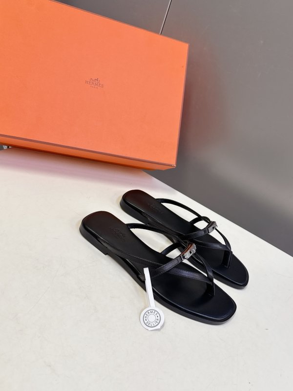 Шлепанцы Hermes Kelly Buckle фото 2