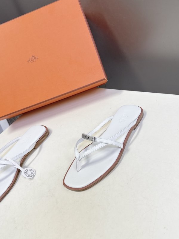 Шлепанцы Hermes Kelly Buckle фото 3