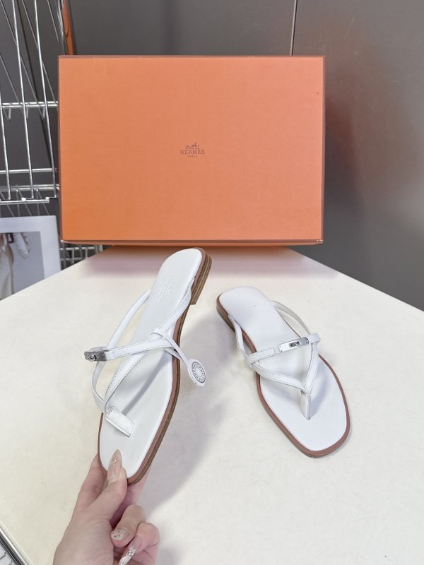 Шлепанцы Hermes Kelly Buckle фото 4