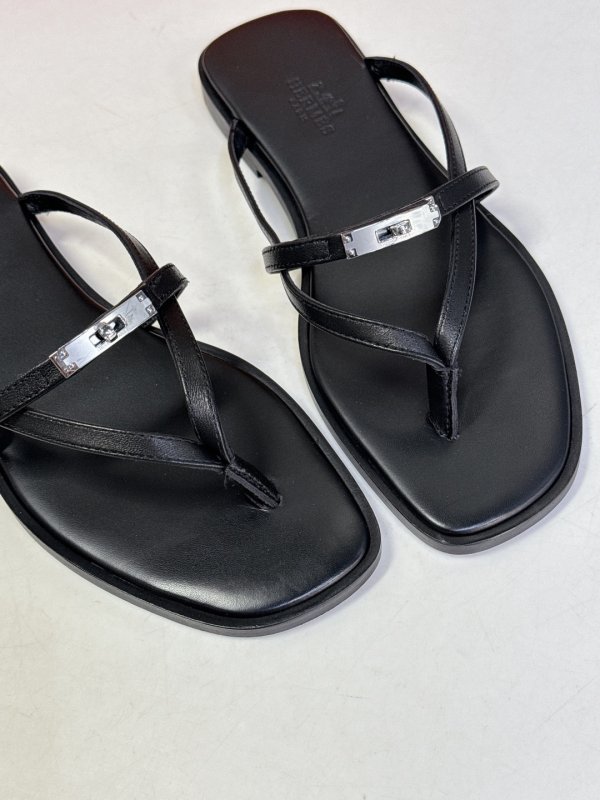 Шлепанцы Hermes Kelly Buckle фото 7