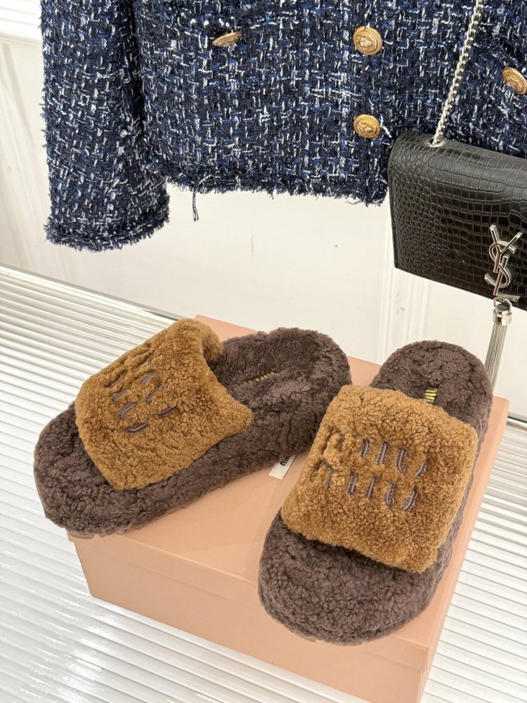 Шлепанцы меховые женские фото 2