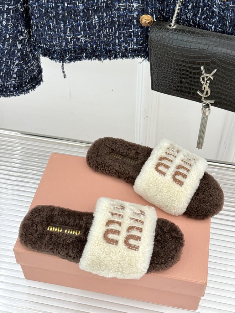 Шлепанцы меховые женские фото 3