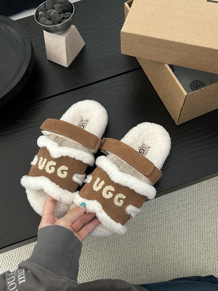 Шлепанцы меховые женские фото 3