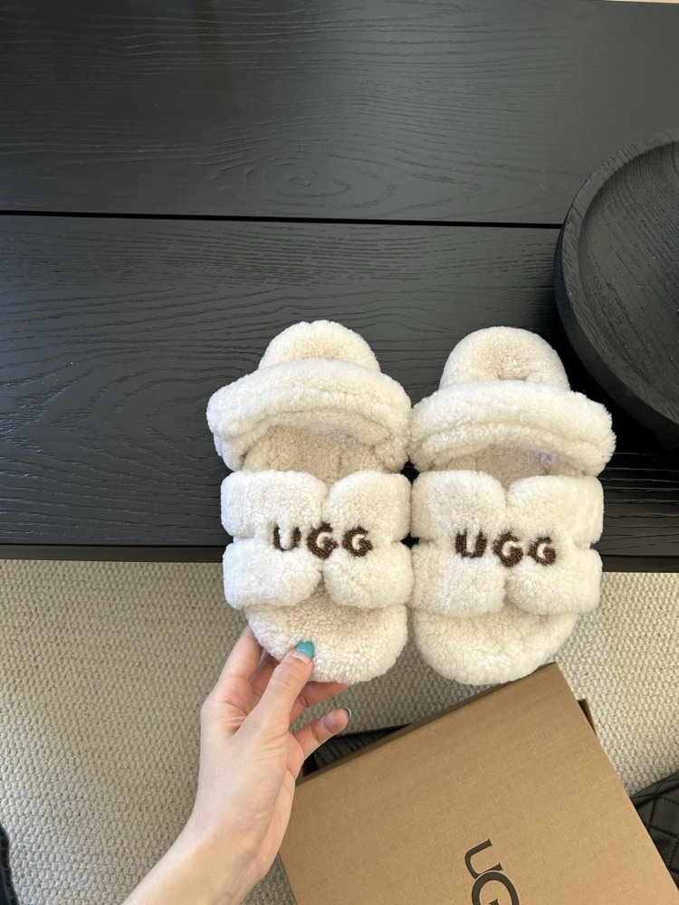 Шлепанцы меховые женские фото 4