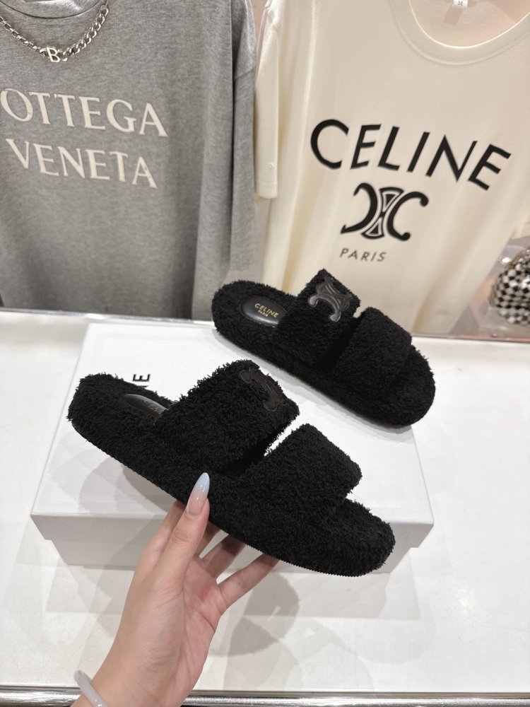 Шлепанцы меховые женские фото 5