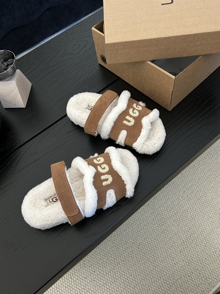 Шлепанцы меховые женские фото 5