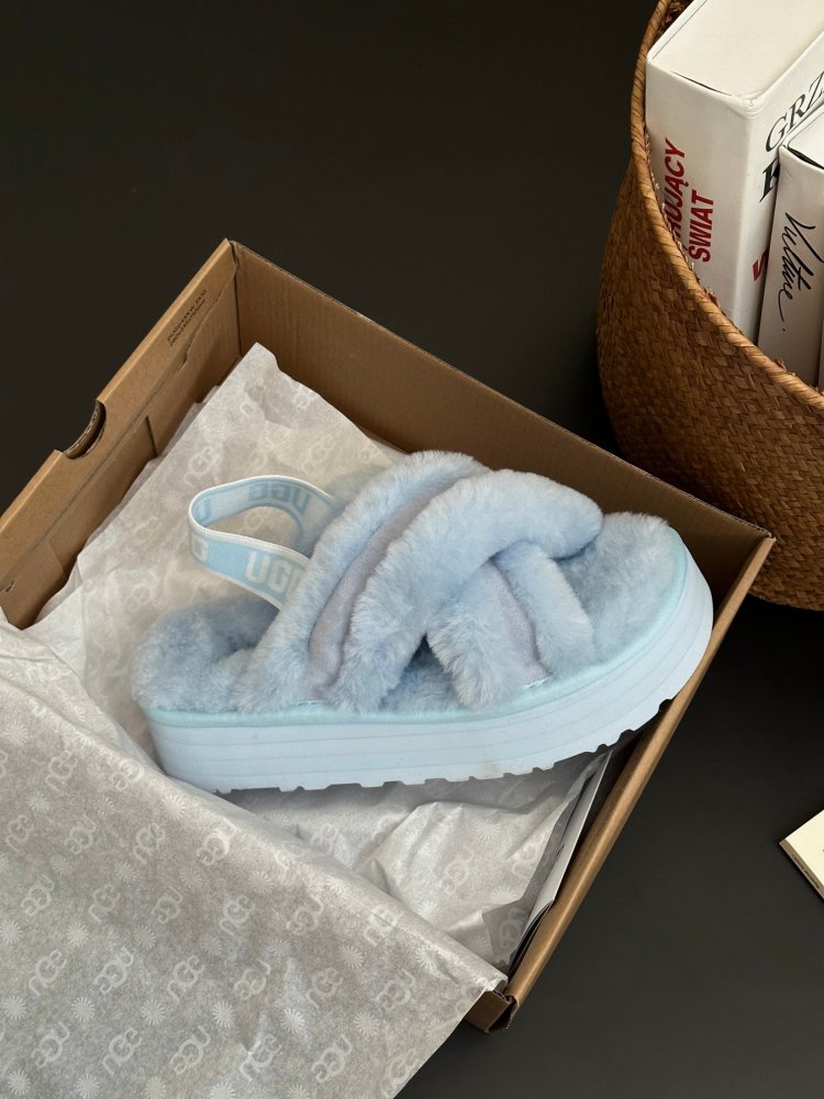 Step-ins on fur women's Disco White Deer фото 3