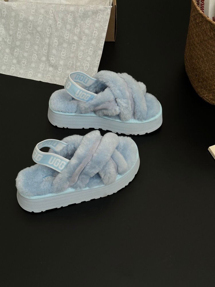 Step-ins on fur women's Disco White Deer фото 6