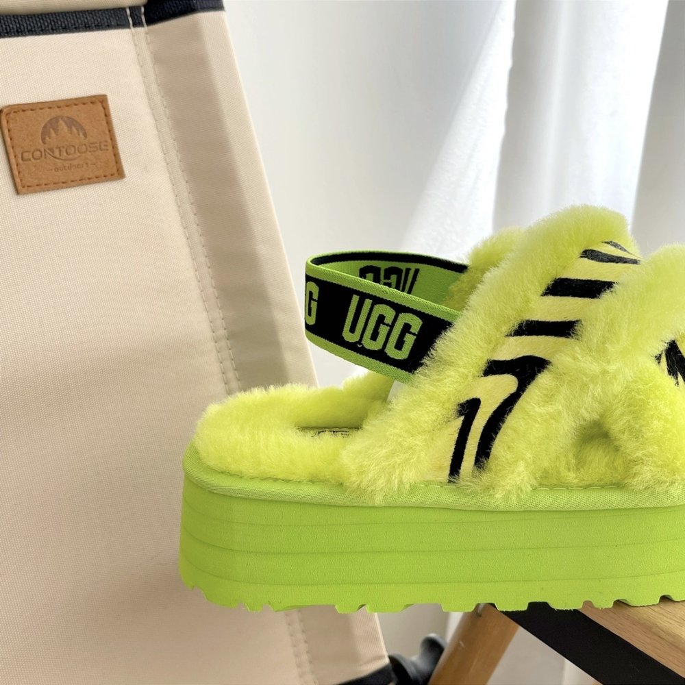 Step-ins on fur women's Disco White Deer фото 6