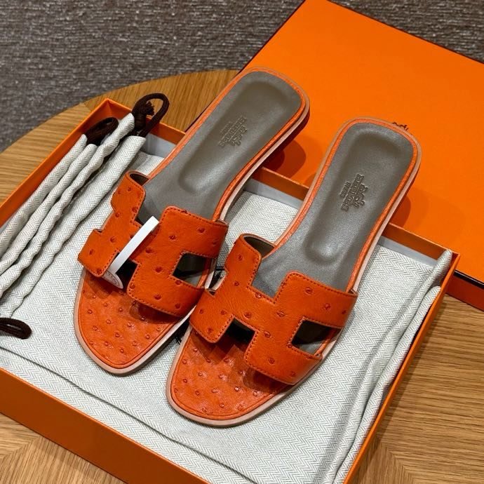 Step-ins Oran of страусиной skin Colour Orange