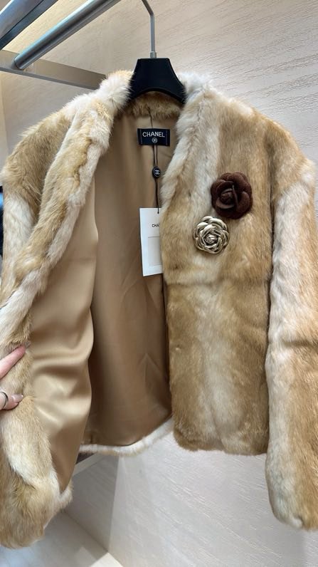 Шуба из кроличьего меха фото 2