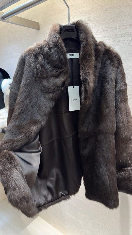 Шуба из кроличьего меха фото 7