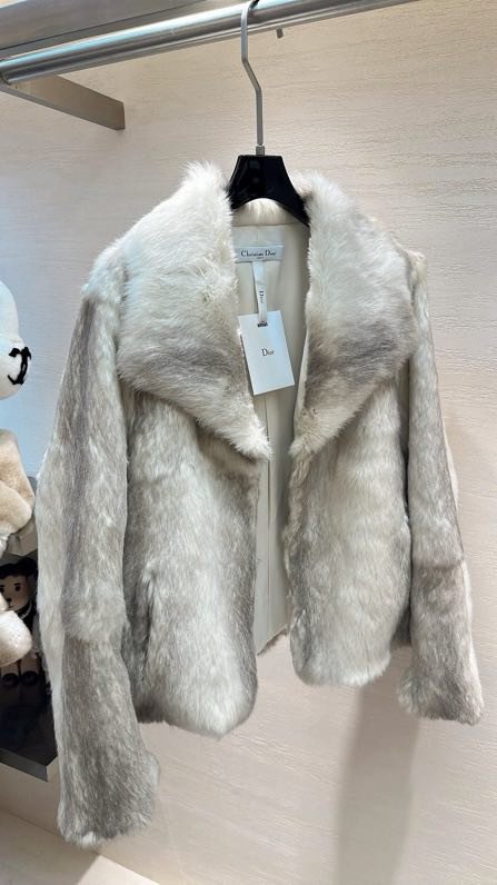 Fur coat of rabbit fur фото 7