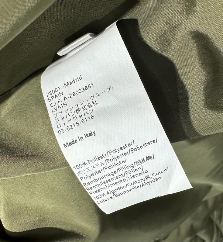 Quilted jacket of velveteen colors khaki from collar фото 8