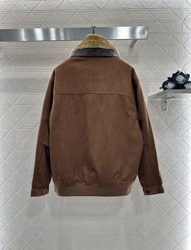 Стеганая куртка зі знімним хутряним коміром фото 2