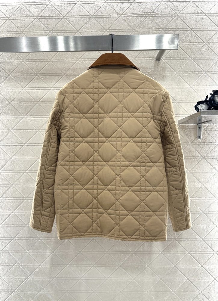 Стеганая куртка жіноча з вельветовым коміром фото 2