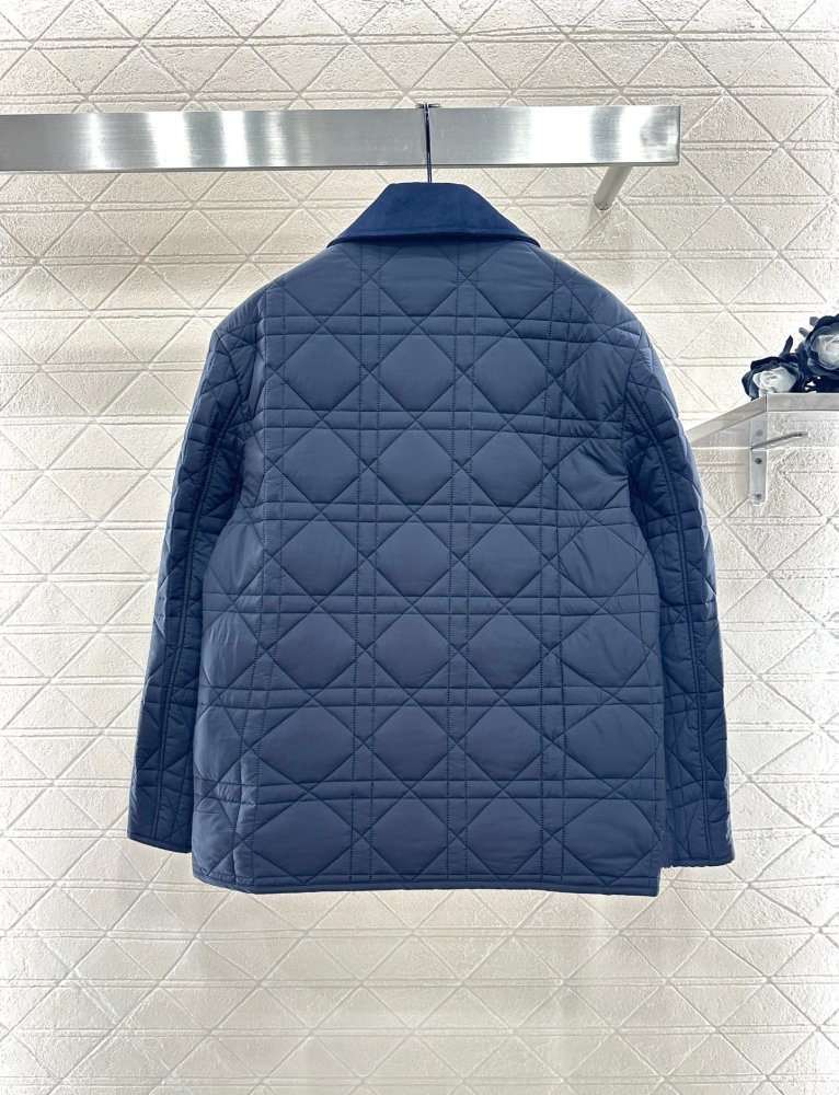 Стеганая куртка жіноча з вельветовым коміром фото 2