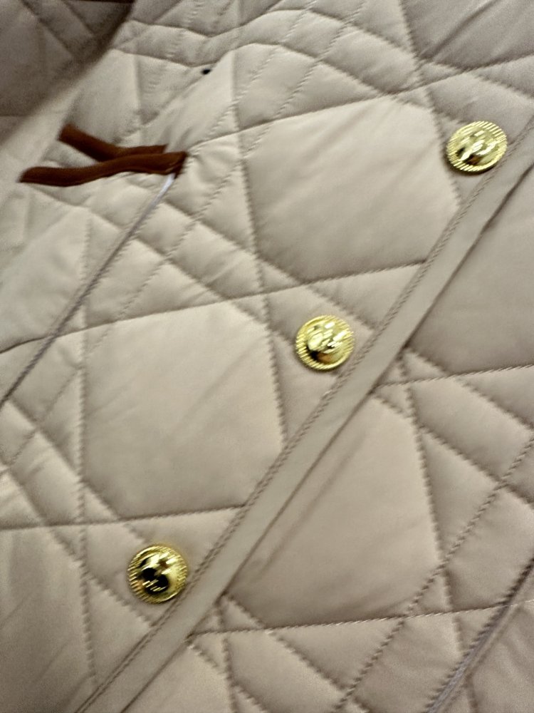 Стеганая куртка жіноча з вельветовым коміром фото 5