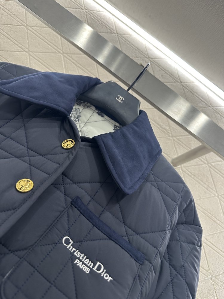 Стеганая куртка жіноча з вельветовым коміром фото 6