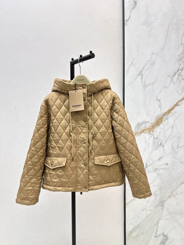 Стьобана пальто з капюшоном в клітку фото 4