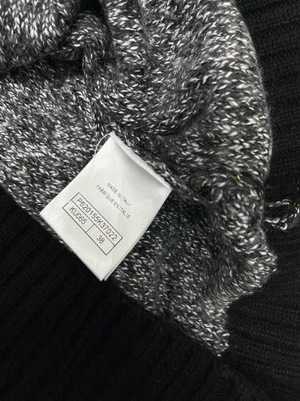 Стеганый трикотажный кардиган на молнии фото 5