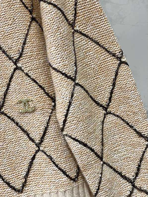 Стеганый трикотажный кардиган на молнии фото 7