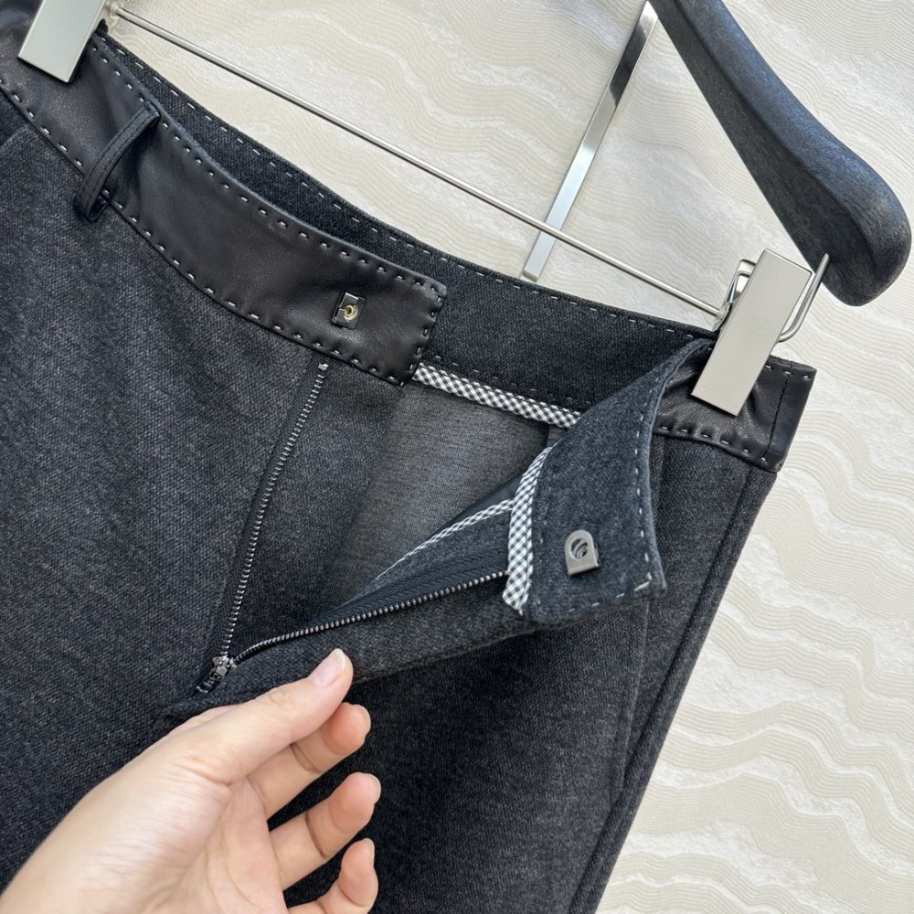 Стильные брюки шерстяные женские фото 5