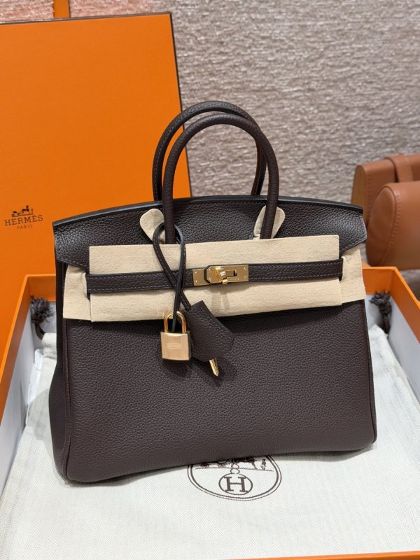 Сумка Birkin 25 см в кроже Togo