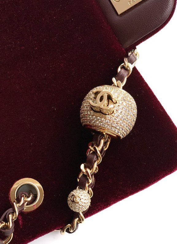 A bag maroon velvet Chanel 25B 20 cm фото 9
