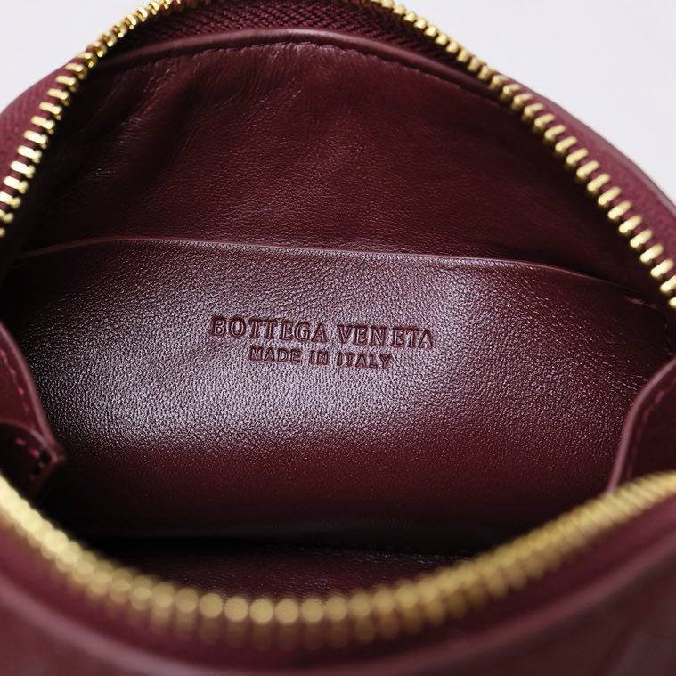 Сумка бордова через плече шкіряна 18 см фото 2