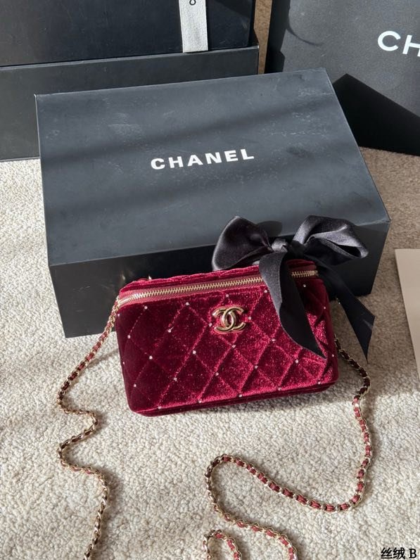 Сумка Canity Chanel бархатная 17 см