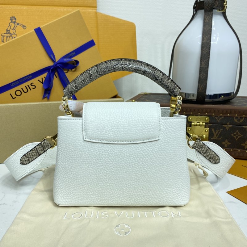 Сумка CAPUCINES M55921 белая 21 см фото 2