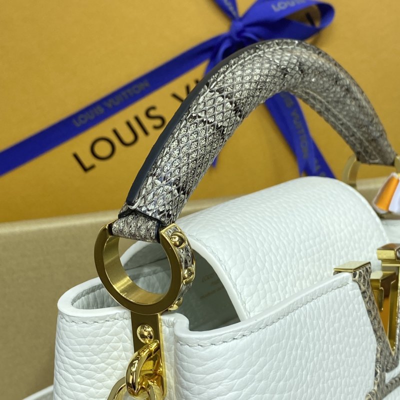 Сумка CAPUCINES M55921 белая 21 см фото 7