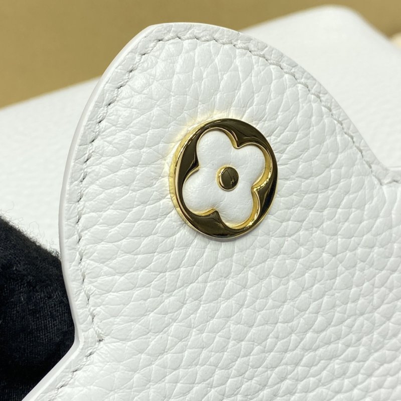 Сумка CAPUCINES M55921 белая 21 см фото 9