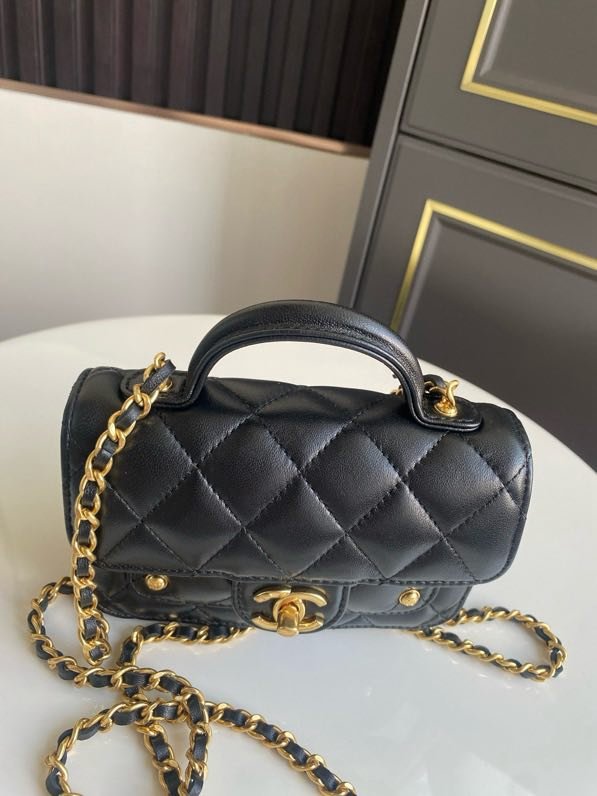 Сумка Chanel 25B женская кожаная 15 см фото 6