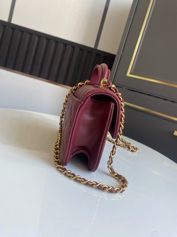 Сумка Chanel 25B женская кожаная 15 см фото 7