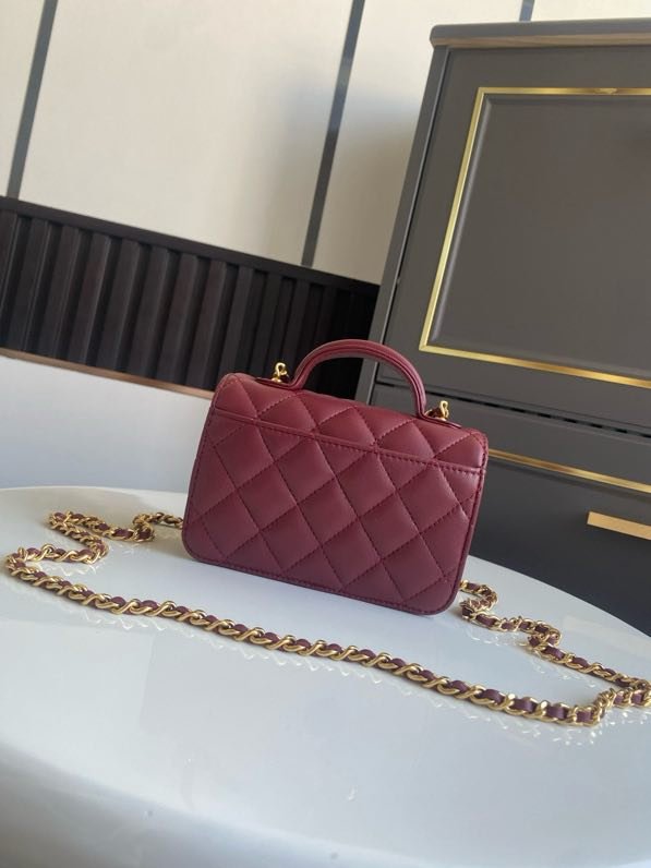 Сумка Chanel 25B женская кожаная 15 см фото 9