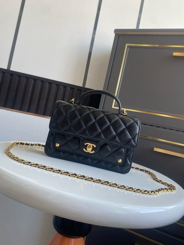 Сумка Chanel 25B женская кожаная 19 см фото 2