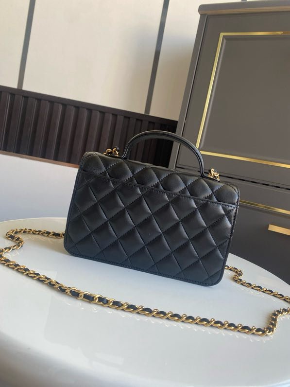 Сумка Chanel 25B женская кожаная 19 см фото 6