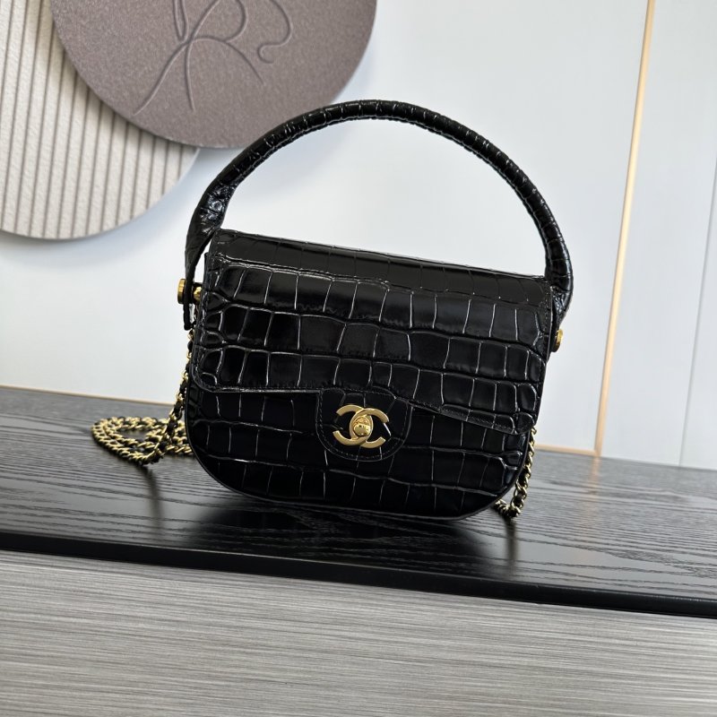 Сумка Chanel 26A Mini с тиснением под крокодиловую кожу